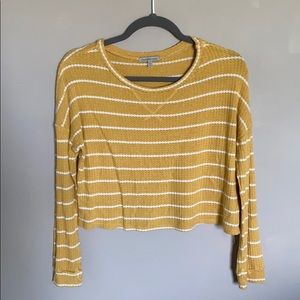 Charlotte Russe striped cropped sweater.